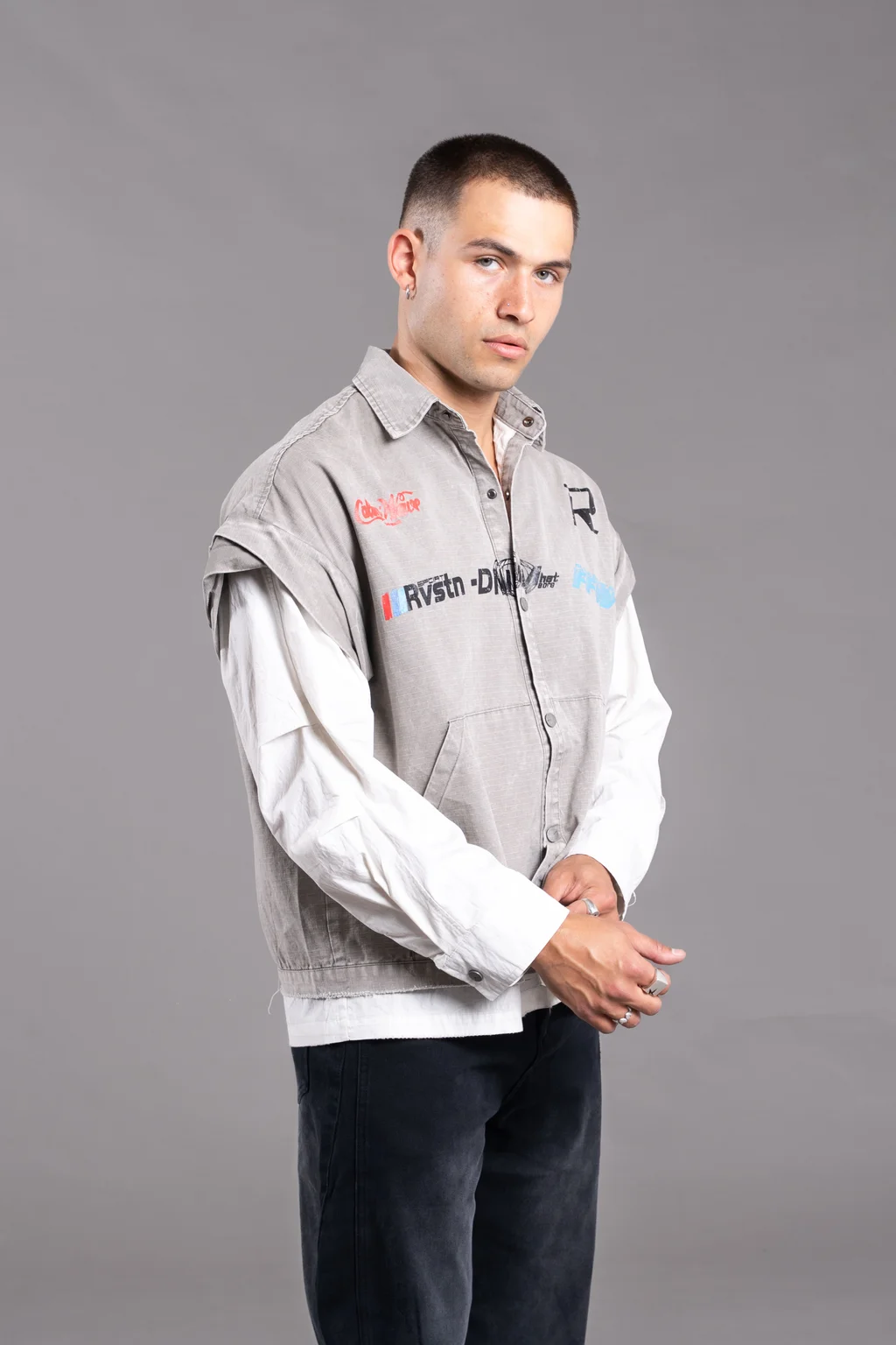 XZRN-47G CAMISA GREY
