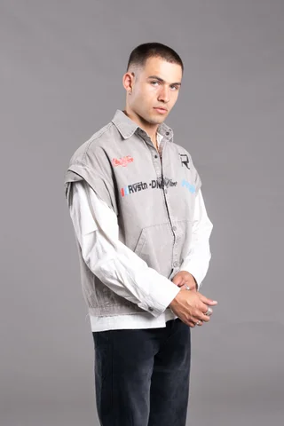 XZRN-47G CAMISA GREY - Vista 2