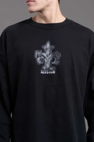 03 OVERSIZE CREST BLACK - Vista 1