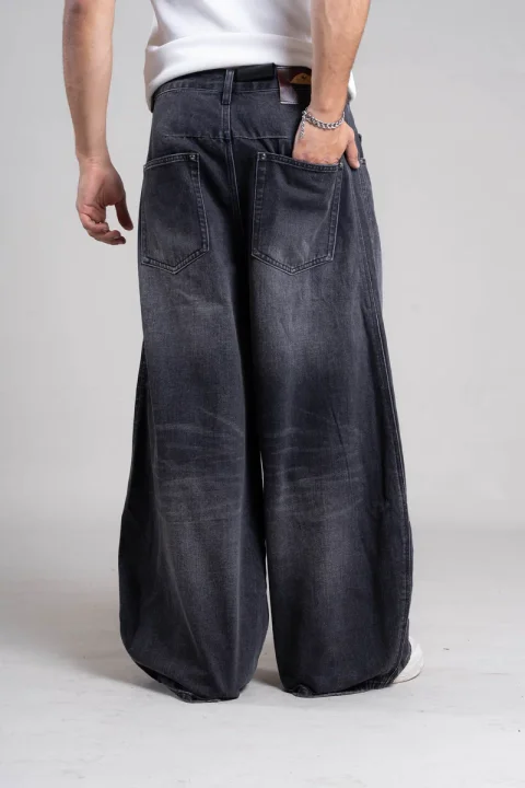 790053 SUPER WHIDE LEG BLACK