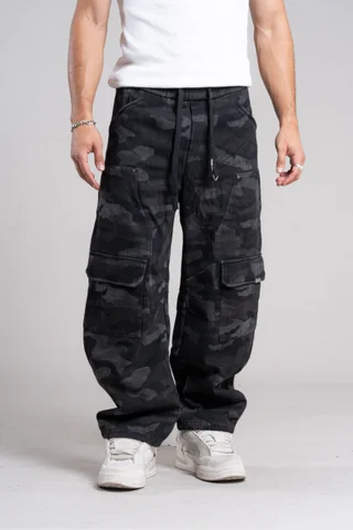 Y8092 - BAGGY CARGO CAMUFLADO GRISS - Vista 1
