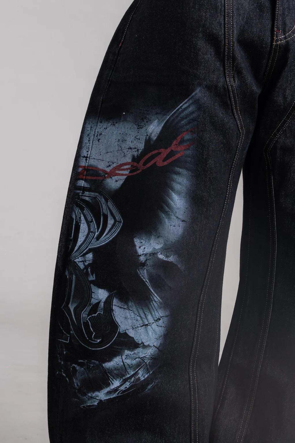 MY505 JEANS BAGGY RAW PRINT