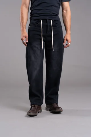 258115-B PANTALON BAGGY CON CORDONES - Vista 1