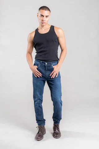 414 SLIM FIT  BLUE - Vista 3