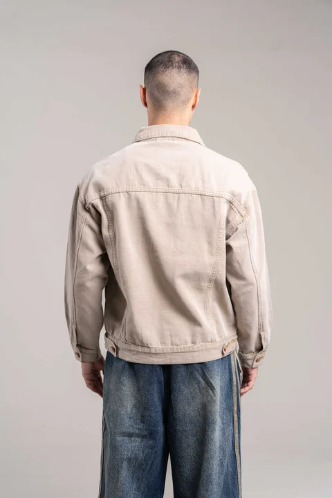 909c Campera Jeans beige