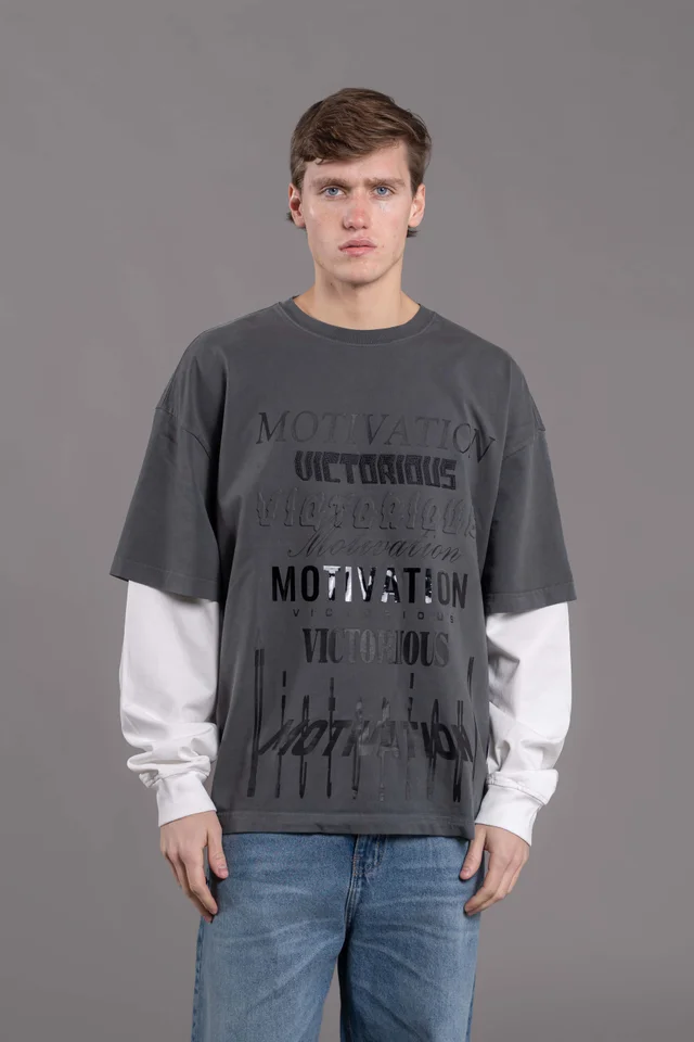 06 OVERSIZE MOTIVATION LAYER GREY