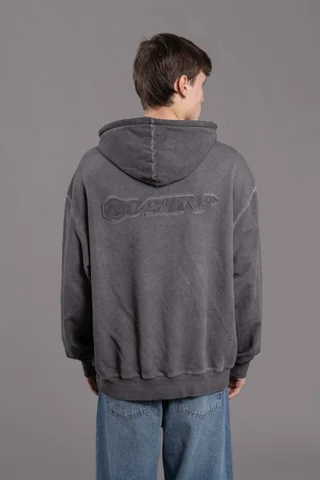 01 HOODIE WASHED GRAPHITE - Vista 3
