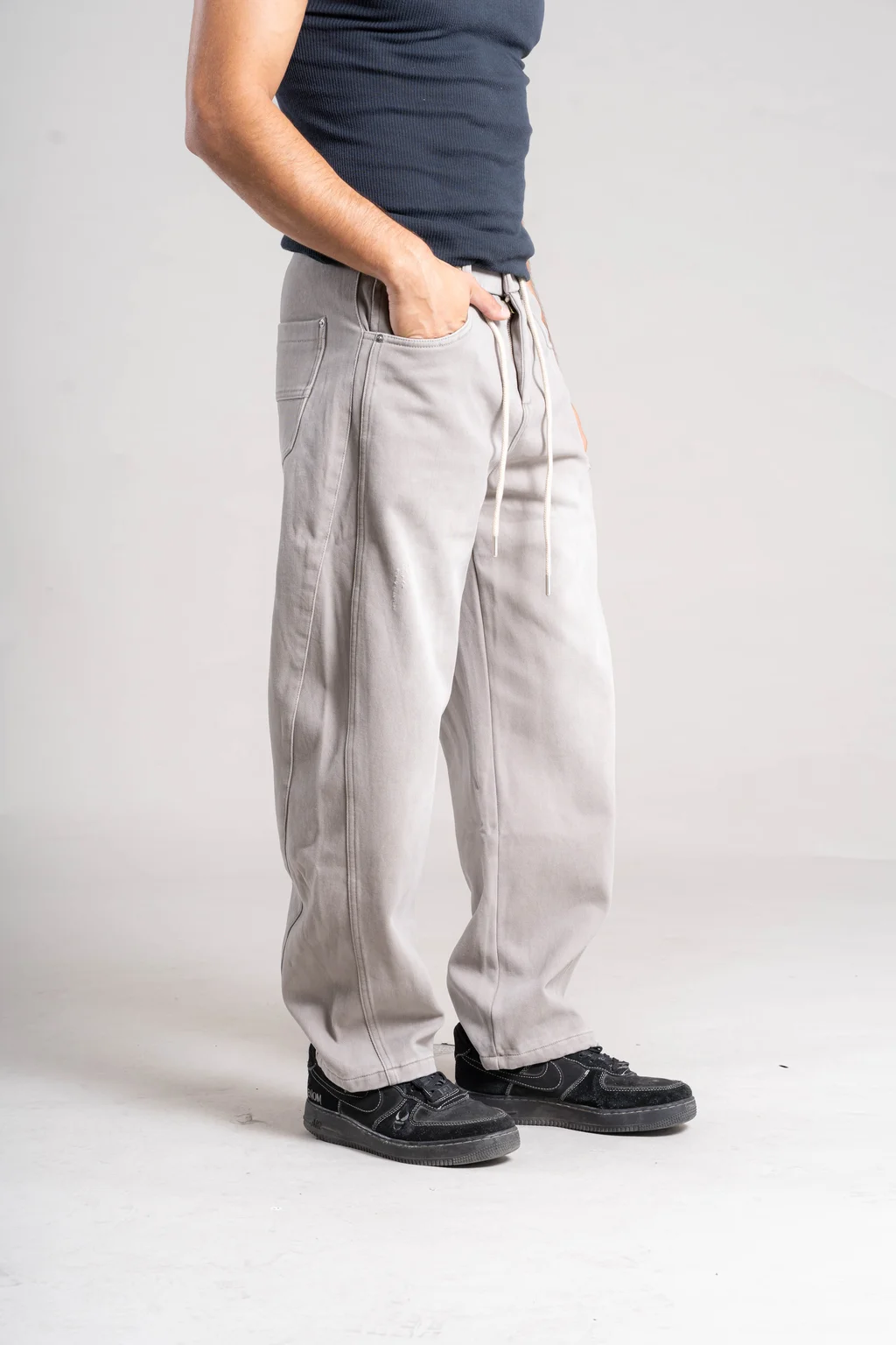 258115-G  PANTALON BAGGY CON CORDONES