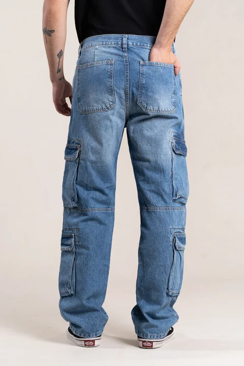 321 JEANS CARGO CON RECORTE