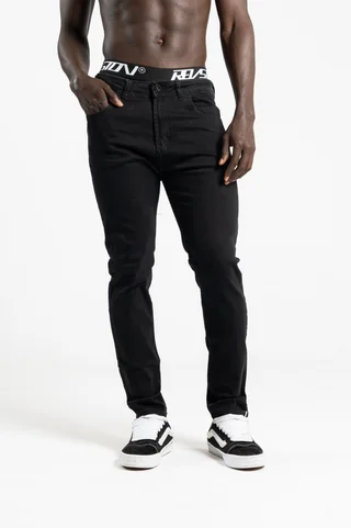 269 -jean slim fit NEGRO PREMIUM IMPORTADO - Vista 2