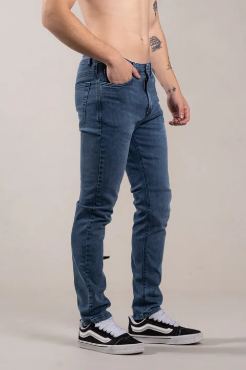 245 - SKINNY TERRY BLUE