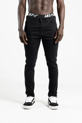 269 -jean slim fit NEGRO PREMIUM IMPORTADO - Vista 1