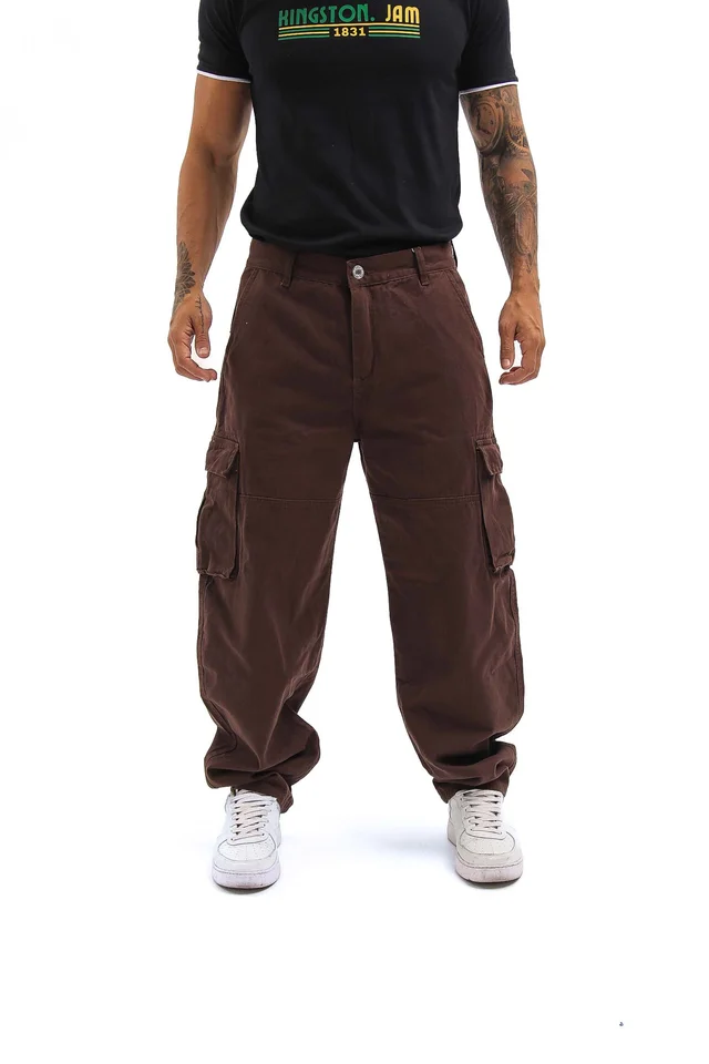 226 jean BAGGY CARGO chocolate
