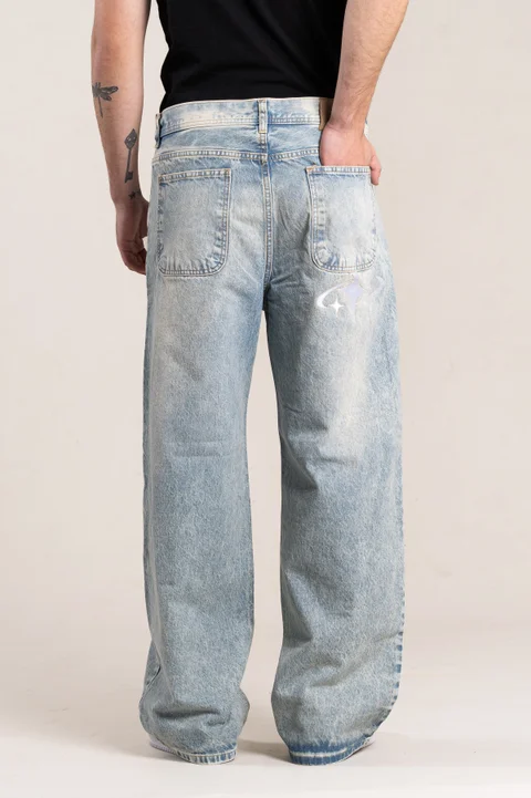 332 JEANS OXIDO CON BORDADO