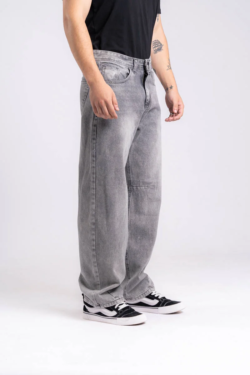 317 jean BAGGY GRIS NEVADO
