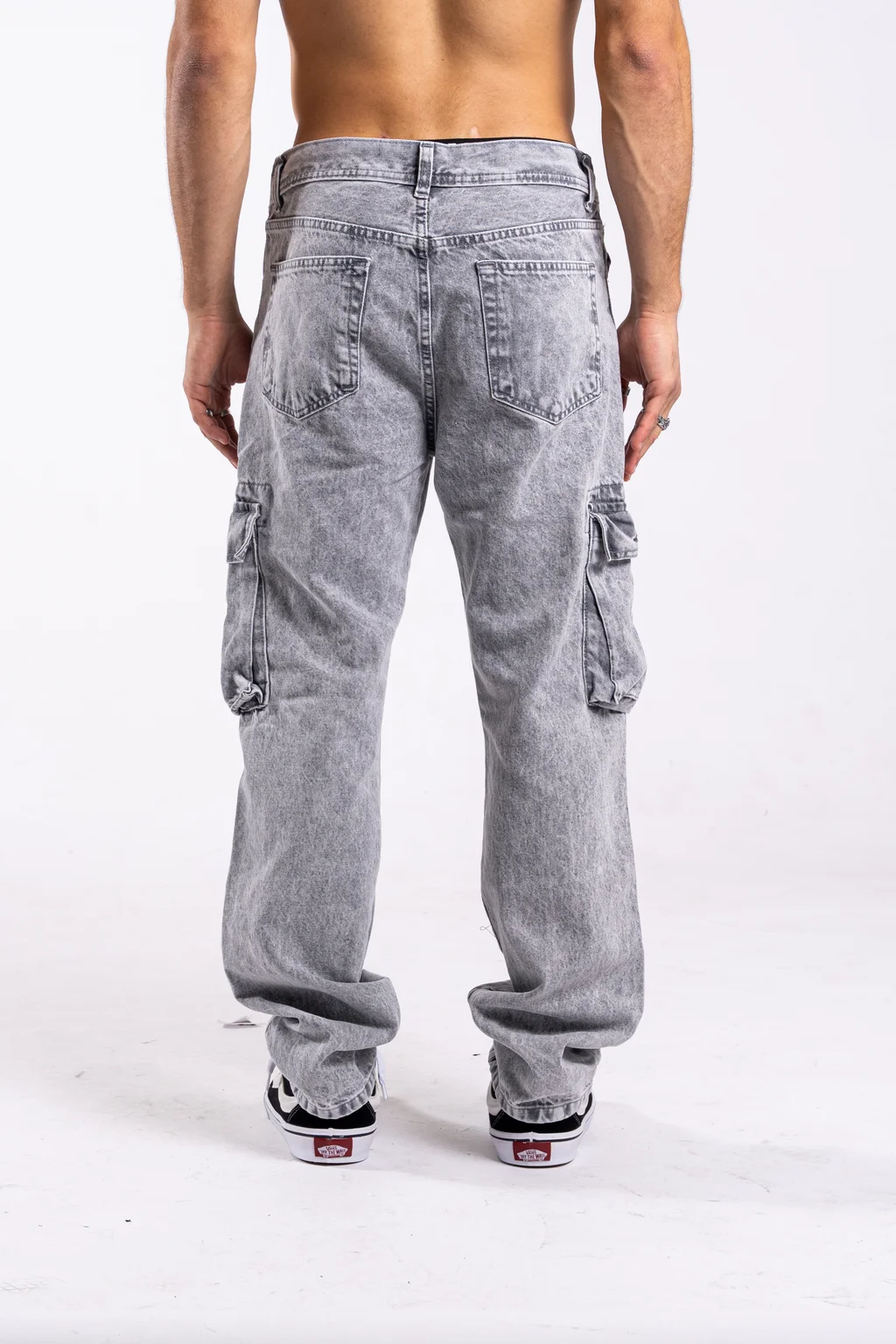 295 - jean RELAXED CARGO grey