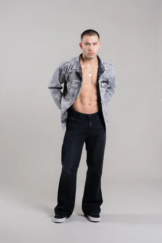 356 JEANS NEGRO FLARED - Vista 4