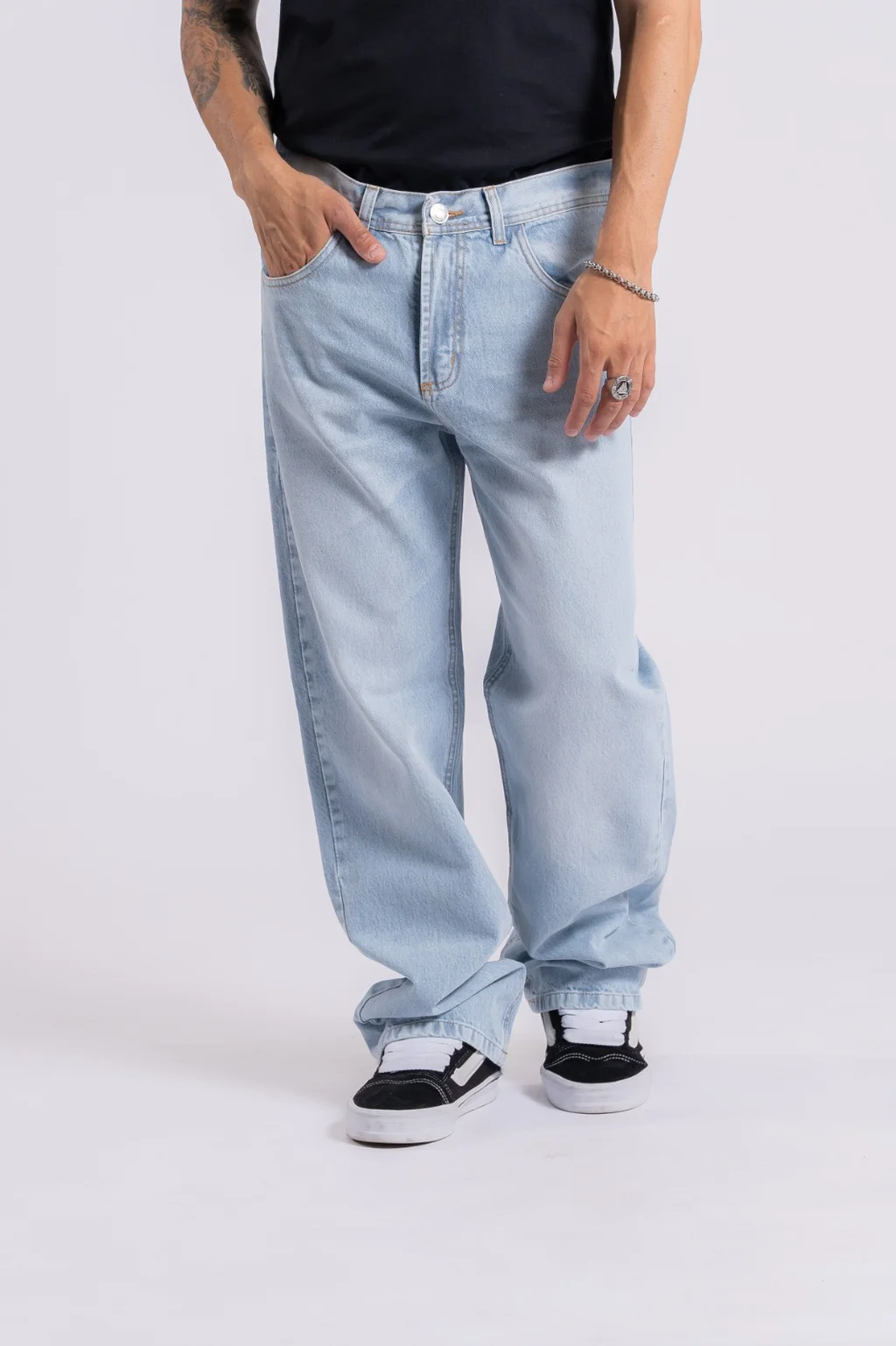 203 JEAN RELAXED CELESTE LISO