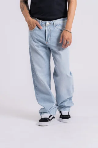 203 JEAN RELAXED CELESTE LISO - Vista 2