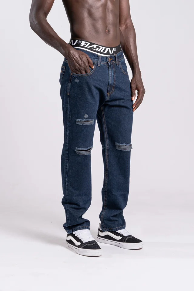 600 b Jean mom Blue Black