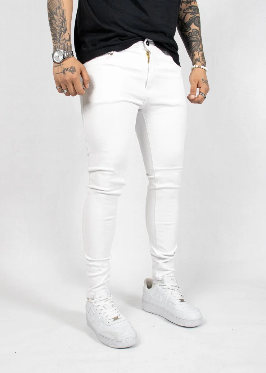308b-Jeans Blanco