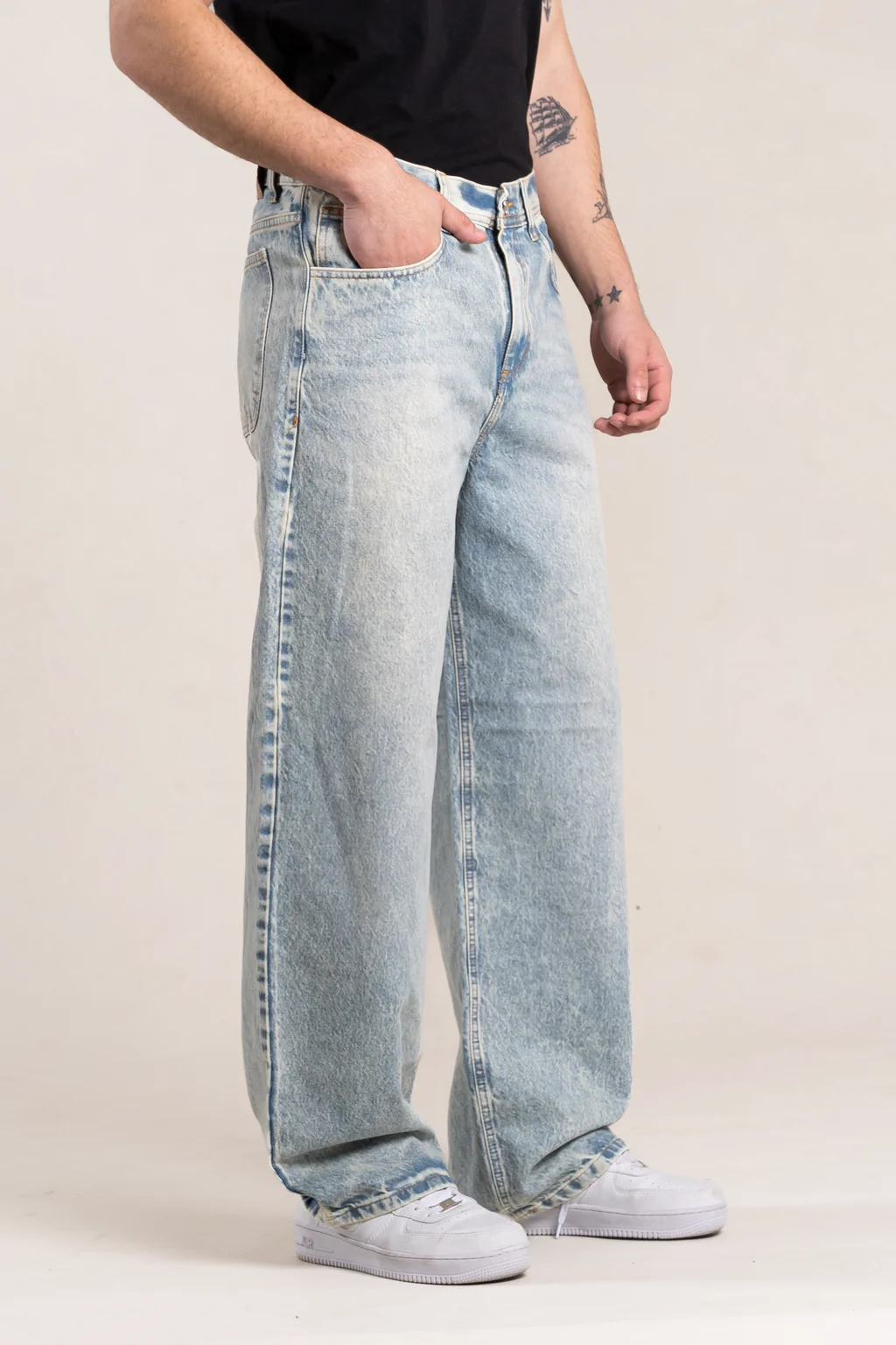 332 JEANS OXIDO CON BORDADO