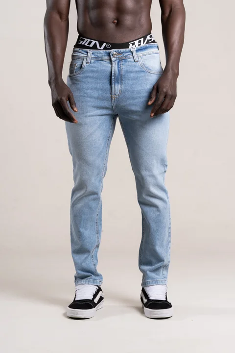 348 - SLIM FIT  CELESTE