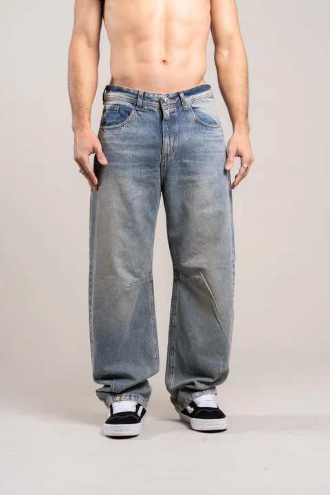 316 jean Baggy con pinza Oxido