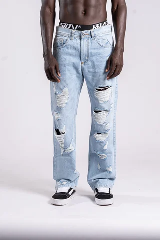 231 b -jean RELAXED CON ROTURAS - Vista 1