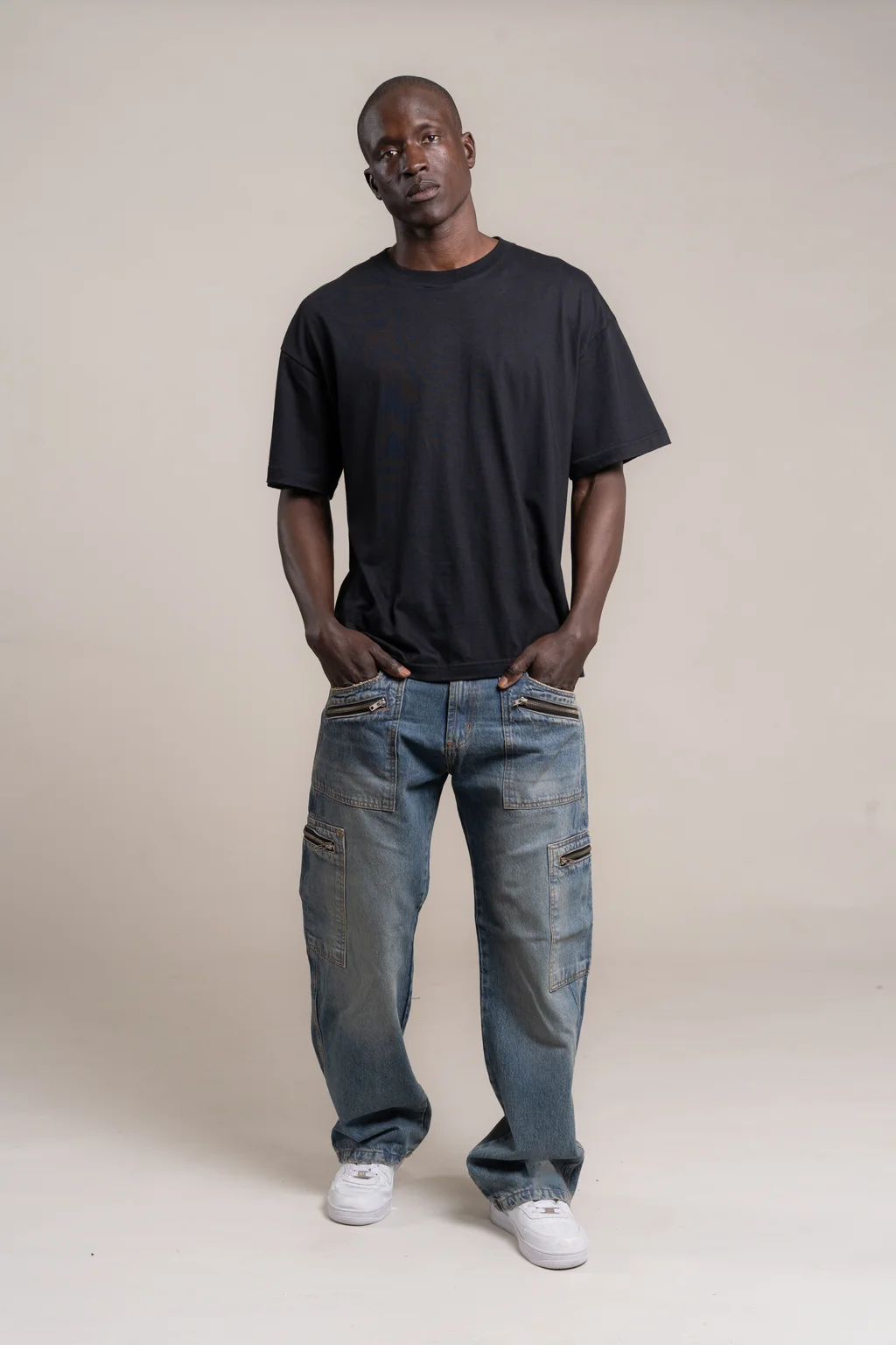 84 A PANTALON CARGO AQUA X4