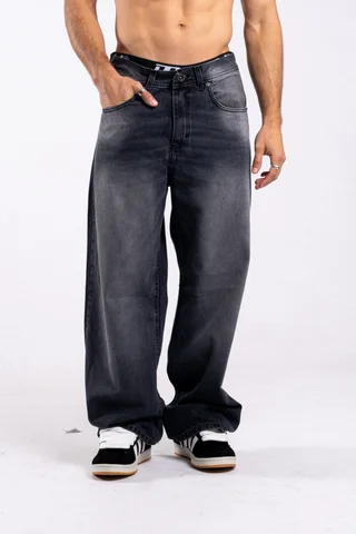 302 jean WIDE LEG GREY dark - Vista 1