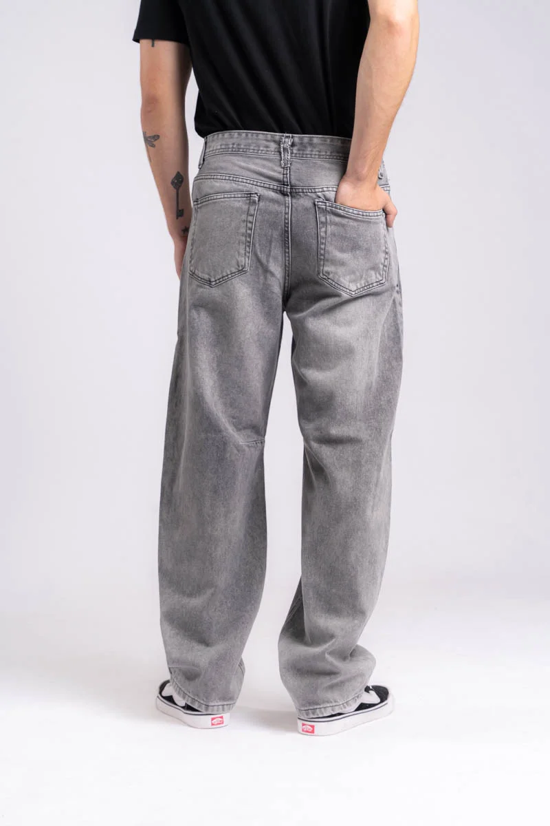 317 jean BAGGY GRIS NEVADO