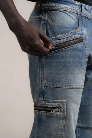 84 A PANTALON CARGO AQUA X4 - Vista 3