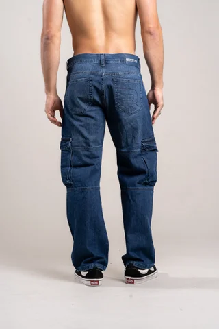 808 Jeans CARGO BLUE - Vista 3