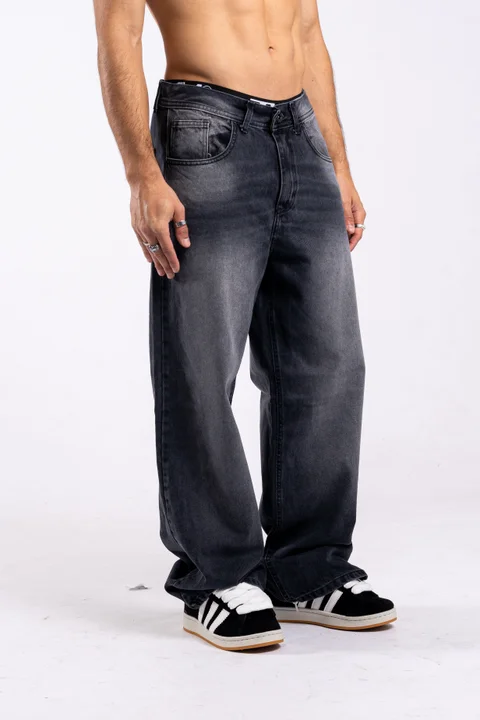 302 jean WIDE LEG GREY dark