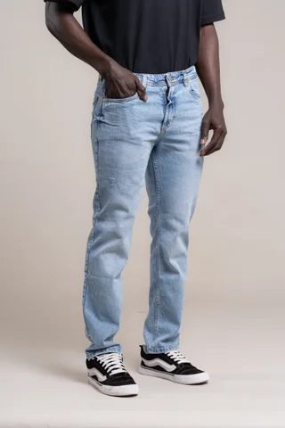 370 JEAN SLIM FIT  CELESTE - Vista 2
