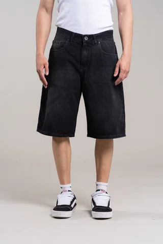 402 - BERMUDA BAGGY BLACK AND RED - Vista 1