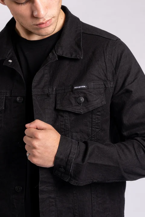 111 Campera Negra Elastizada