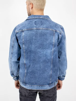 932 CAMPERA OVERSIZE CELESTE - Vista 3