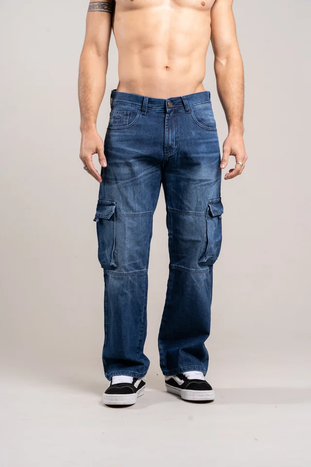 808 Jeans CARGO BLUE