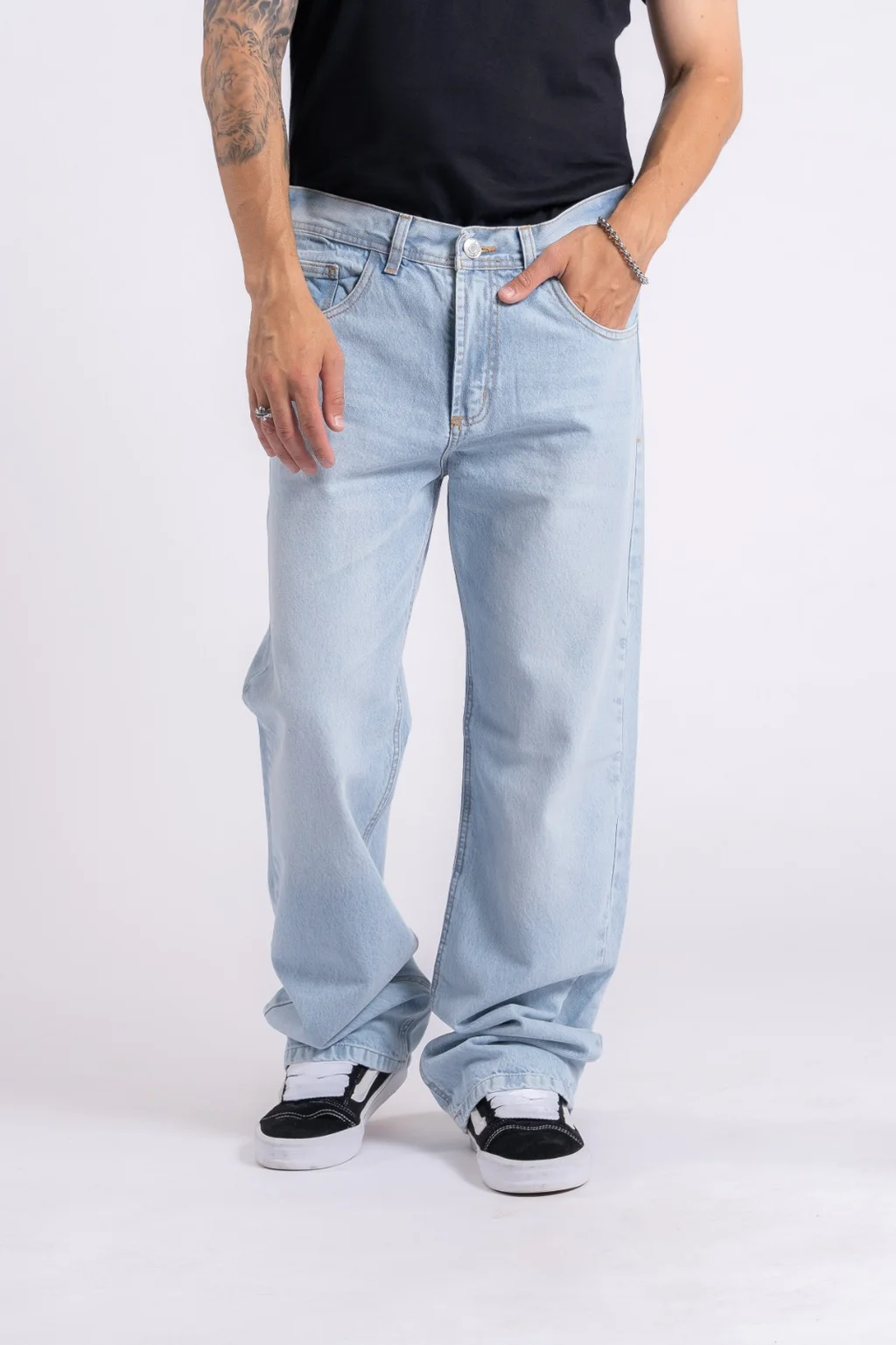 203 JEAN RELAXED CELESTE LISO