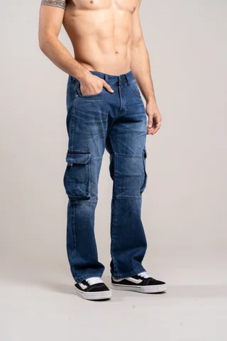 808 Jeans CARGO BLUE - Vista 2