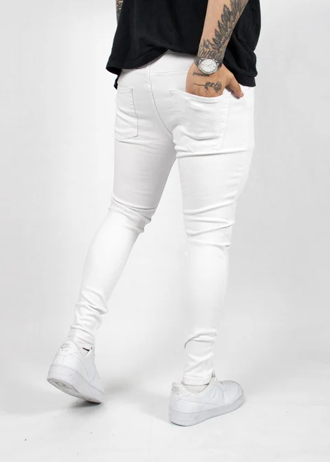 308b-Jeans Blanco
