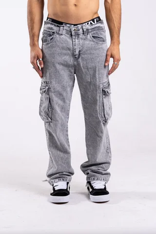 295 - jean RELAXED CARGO grey - Vista 1