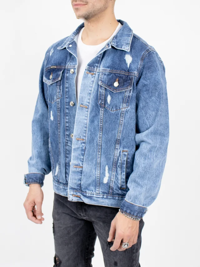 932 CAMPERA OVERSIZE CELESTE