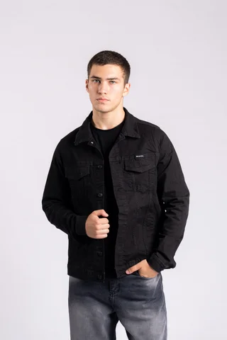 111 Campera Negra Elastizada - Vista 1