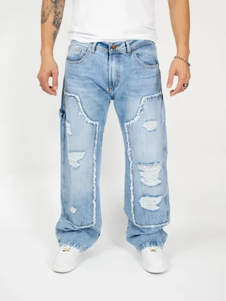 834 JEAN RELAXED Carpintero deflecado - Vista 1