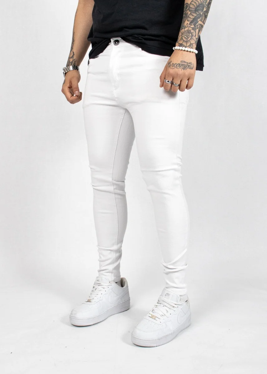 308b-Jeans Blanco
