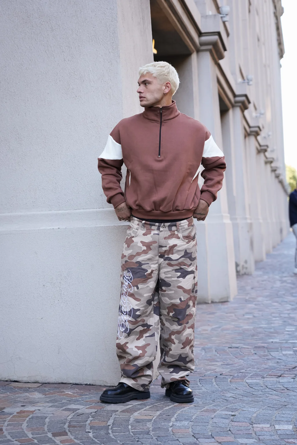 BASK4D5B - BAGGY CAMO BEIGE