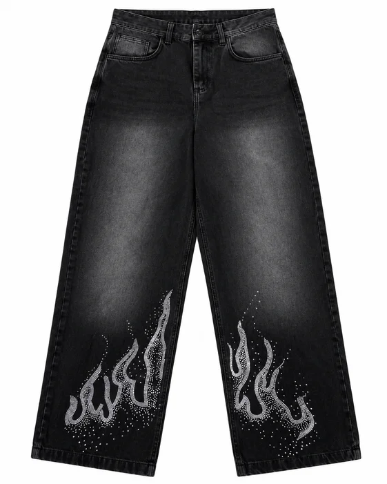 1042bagg - BAGGY JEAN FIRE
